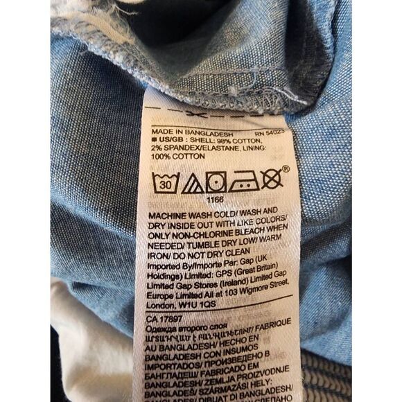 Banana Republic chambray spaghetti strap romper size 2 - Picture 11 of 11